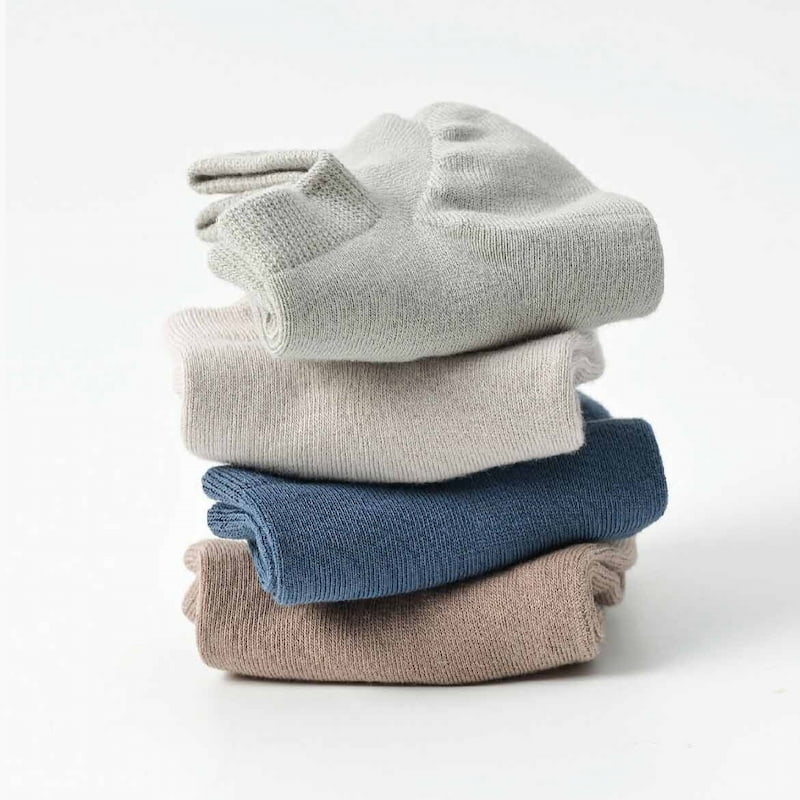 Antibacterial Soft Cotton Short Socks - Mixed Color (5 Pair)
