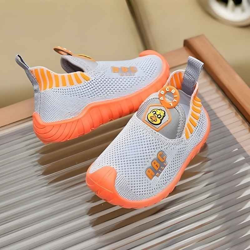 Lightweight Soft Kids Slip-on Casual Loafer Shoe - Gray