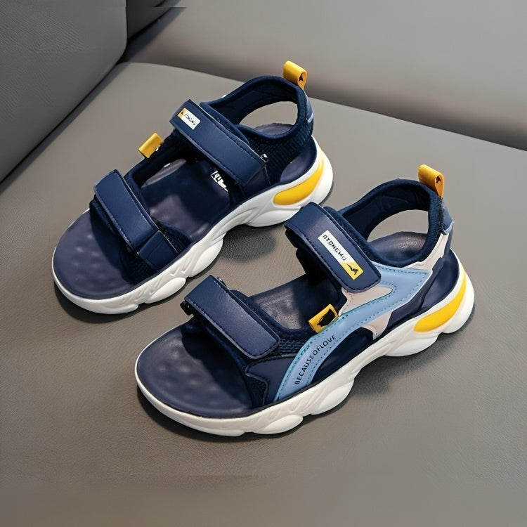 Retro Style Cosy Kids Outdoor Casual Sandal - Dark Blue