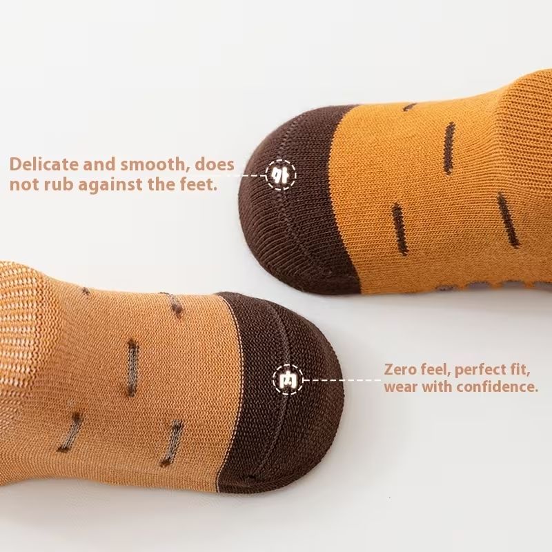 Spring Style Non-slip 1-3 Years Baby Floor Socks - Mixed Color (5 Pair)