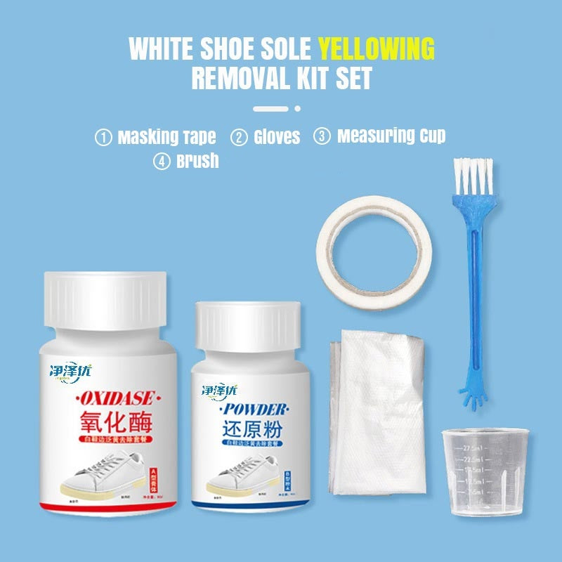 White Shoe Sole Yellowing Removal Kit Set