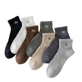 Mens Mid-Tube Sports Mesh Socks - Mixed Color (5 Pairs)