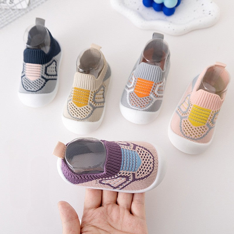 Breathable Soft Bottom Kids Slip-on Casual Shoe - Purple