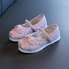 Ancient Chinese Style Girl Kids Ethnic Shoe - Purple