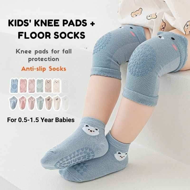 Anti-slip Soft 1.5 Year Baby Floor Socks Set - Mixed Color (5 Pair)
