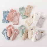 Anti-slip Soft 1.5 Year Baby Floor Socks Set - Mixed Color (5 Pair)