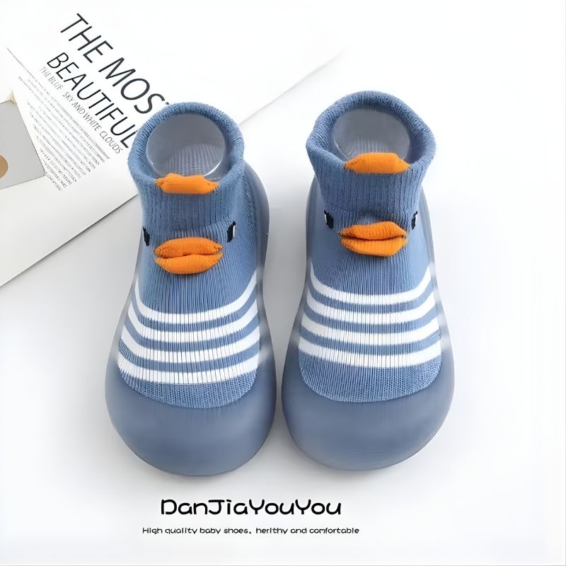 Anti-slip Soft Toddlers Cartoon Sock Shoe - Blue