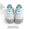 Anti-slip Soft Toddlers Cartoon Sock Shoe - Gray
