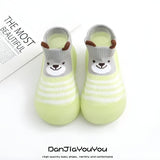 Anti-slip Soft Toddlers Cartoon Sock Shoe - Green