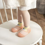 Anti-slip Soft Toddlers Cartoon Sock Shoe - Pink