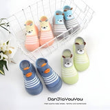 Anti-slip Soft Toddlers Cartoon Sock Shoe - Pink