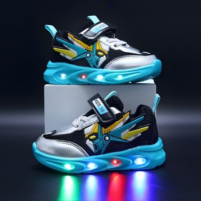 Autumn Trend Light-up Toddlers Casual Shoe - Blue