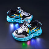 Autumn Trend Light-up Toddlers Casual Shoe - Blue