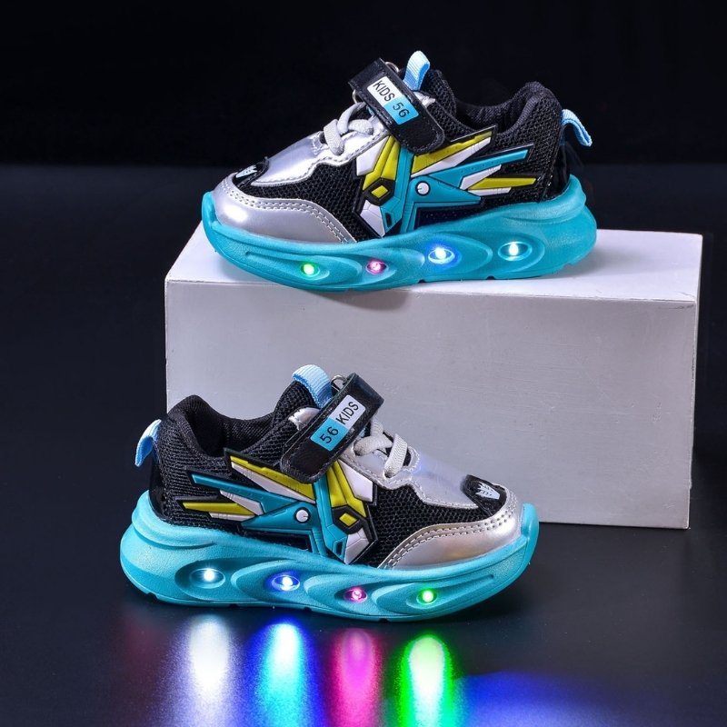 Autumn Trend Light-up Toddlers Casual Shoe - Blue