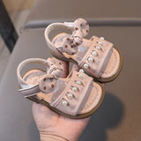 Autumn Trend Pearl Work Girl Kids Sandal - Pink