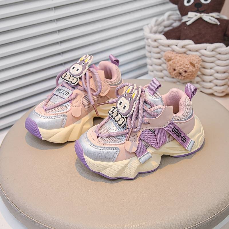 Autumn Trend Soft Girls Sports Casual Shoe - Purple