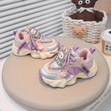 Autumn Trend Soft Girls Sports Casual Shoe - Purple