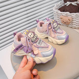 Autumn Trend Soft Girls Sports Casual Shoe - Purple