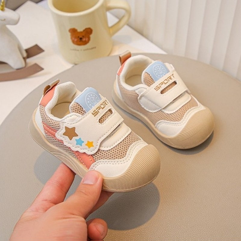 Breathable Non-slip Soft Mesh Kids Casual Shoe - Khaki