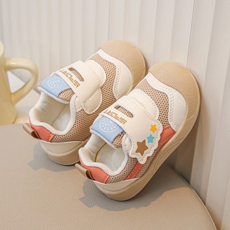 Breathable Non-slip Soft Mesh Kids Casual Shoe - Khaki