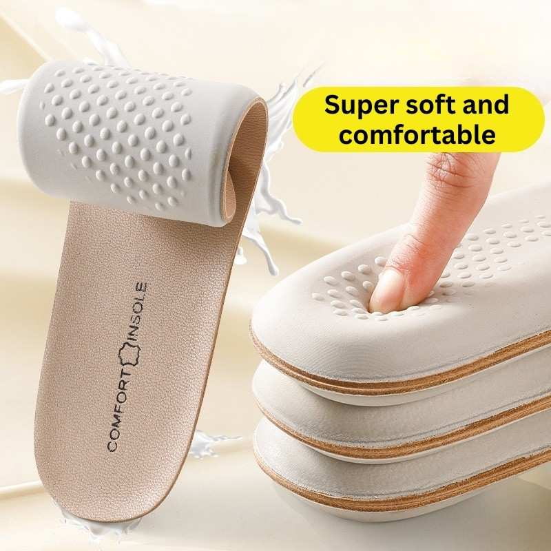 Breathable Soft Universal Shoe Insole - Beige