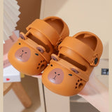 Capybara Non-slip Kids Cartoon Clog Shoe - Brown