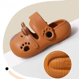 Capybara Non-slip Kids Cartoon Clog Shoe - Brown