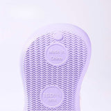 Cartoon Head Non-slip Soft Kids Clog Shoe - White Purple
