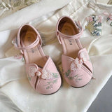 Chinese Style Girl Kids Ethnic Dress Sandal - Pink