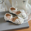 Chinese Style Girl Kids Ethnic Dress Sandal - White