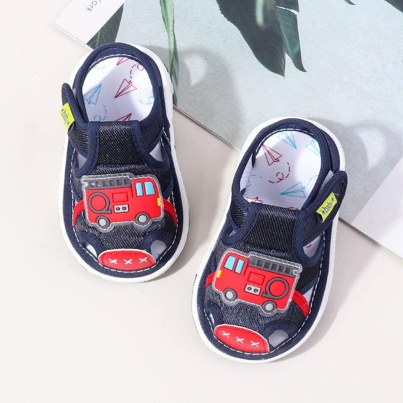 Closed-Toe Non-slip Kids Soft Mesh Sandal - Dark Blue
