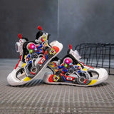 Closed Toe Soft Glowing Spider-Man Kids Sandal - Red