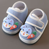 Cute Rabbit Soft Newborn Baby Shoe - Blue