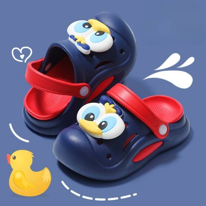 Donald Duck Non-slip Kids Cartoon Clog Shoe - Blue Red