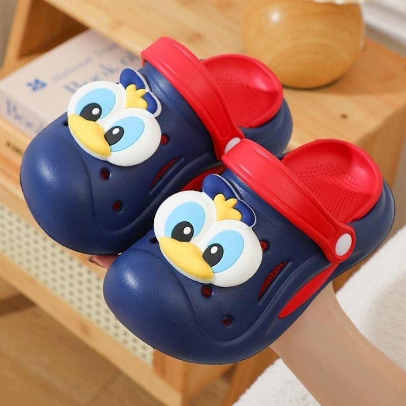 Donald Duck Non-slip Kids Cartoon Clog Shoe - Blue Red