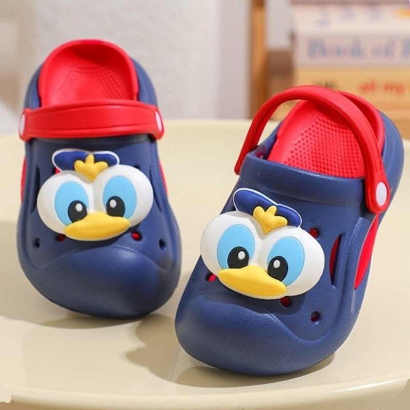 Donald Duck Non-slip Kids Cartoon Clog Shoe - Blue Red