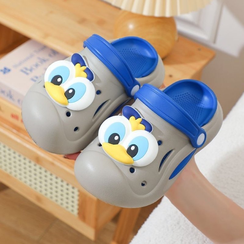 Donald Duck Non-slip Kids Cartoon Clog Shoe - Gray Blue