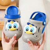 Donald Duck Non-slip Kids Cartoon Clog Shoe - Gray Blue