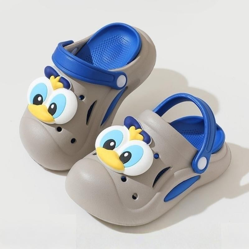 Donald Duck Non-slip Kids Cartoon Clog Shoe - Gray Blue
