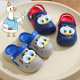 Donald Duck Non-slip Kids Cartoon Clog Shoe - Gray Blue