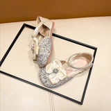 Festive Trend Soft Non-slip Girls Dress Shoe - Beige
