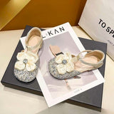 Festive Trend Soft Non-slip Girls Dress Shoe - Beige