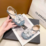 Festive Trend Soft Non-slip Girls Dress Shoe - Blue