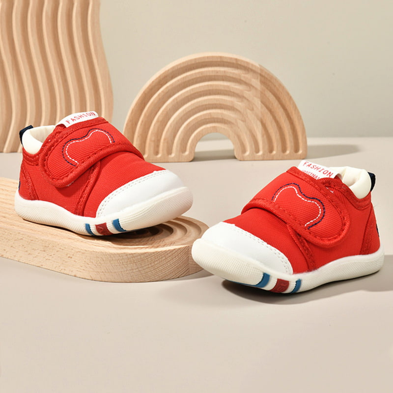 Foreign Trend Soft Non-slip Kids Casual Shoe - Red