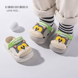 Kitten Head Lightweight Kids Cute Clog Shoe - Gray