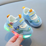 Lightweight Non-slip Kids Lighting Casual Shoe - Blue