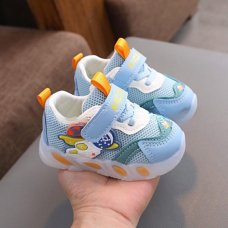 Lightweight Non-slip Kids Lighting Casual Shoe - Blue