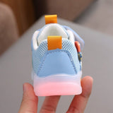 Lightweight Non-slip Kids Lighting Casual Shoe - Blue