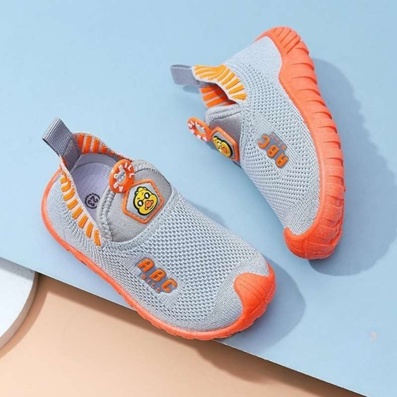 Lightweight Soft Kids Slip-on Casual Loafer Shoe - Gray