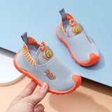 Lightweight Soft Kids Slip-on Casual Loafer Shoe - Gray